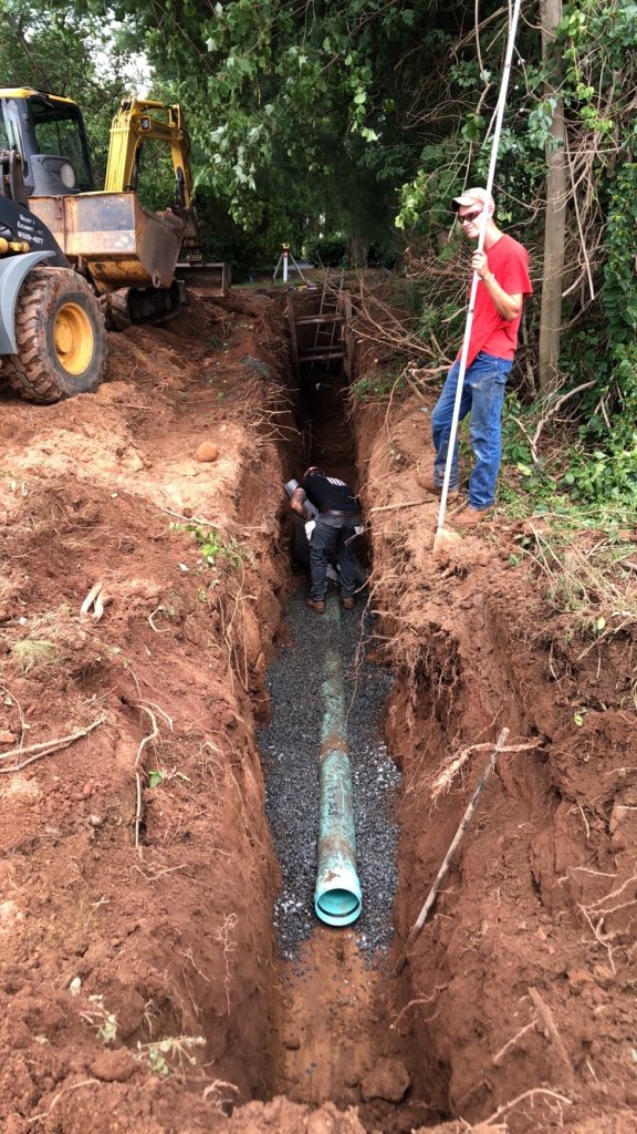 Sewer Line Excavation